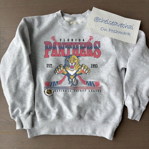 Vintage Florida Panthers Hockey Sweatshirt, 90s NHL Florida Panthers Shirt Tee - Picture 1 of 2